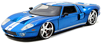 Show product details for Jada Toys Fast & Furious - Ford GT Hard Top (1/24 scale diecast model car, Blue) 97307