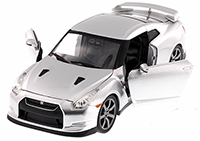 Show product details for Jada Toys Fast & Furious - Brian's Nissan GT-R Hard Top (1/24 scale diecast model car, Candy Silver) 97213