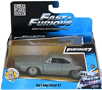 Show product details for Jada Toys Fast & Furious - Dom's Dodge Charger R/T Hard Top (1/32 scale diecast model car, Bare Metal) 97350