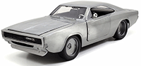 Show product details for Jada Toys Fast & Furious - Dom's Dodge Charger Hard Top (1968, 1/24 scale diecast model car, Bare Metal) 97370