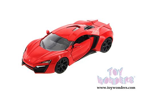 Jada Toys Fast & Furious - Lykan HyperSport Hard Top (1/24 scale diecast model car, Red) 97373