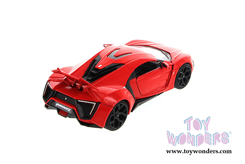 Jada Toys Fast & Furious - Lykan HyperSport Hard Top (1/24 scale diecast model car, Red) 97373