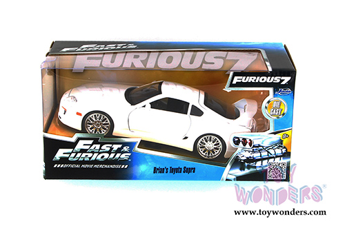 Jada Toys Fast & Furious - Brian's Toyota Supra Hard Top (1995, 1/24 scale diecast model car, White) 97375