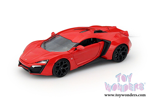 Jada Toys Fast & Furious - Lykan HyperSport Hard Top (1/24 scale diecast model car, Red) 97377