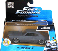 Jada Toys Fast & Furious - Dom's Chevy Chevelle SS Hard Top (1/32 scale diecast model car, Gray) 97379