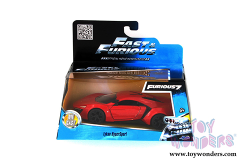 Jada Toys Fast & Furious - Lykan HyperSport Hard Top (1/32 scale diecast model car, Red) 97386