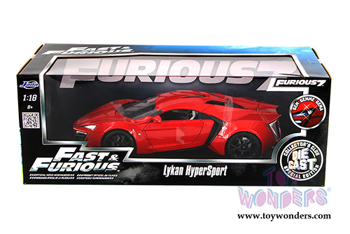 Jada Toys Fast & Furious - Lykan HyperSport Hard Top (1/24 scale diecast model car, Red) 97377