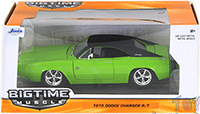 Show product details for Jada Toys Bigtime Muscle - Dodge Charger R/T Hard Top (1970, 1/24 scale diecast model car, Asstd.) 97593A