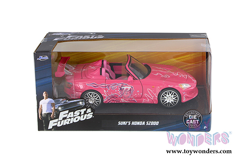 Jada Toys Fast & Furious - Suki's Honda S2000 Convertible (2001, 1/24 scale diecast model car, Pink) 97604