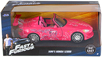Show product details for Jada Toys Fast & Furious - Suki's Honda S2000 Convertible (2001, 1/24 scale diecast model car, Pink) 97604