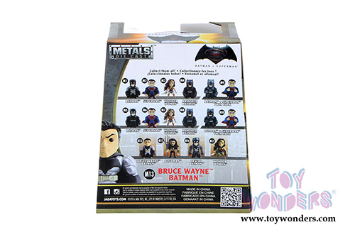 Jada Toys - Metals Die Cast | Batman v Superman - Bruce Wayne Batman Figure (4" diecast model toy, Grey) 97706