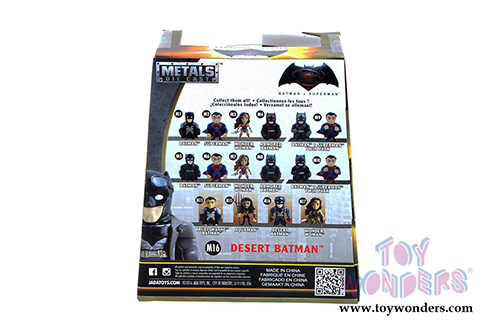 Jada Toys - Metals Die Cast | Batman v Superman - Desert Batman Figure (4" diecast model toy, Grey/Brown) 97708