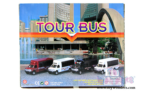 Tour Bus (5" diecast model car, White) 9808DW