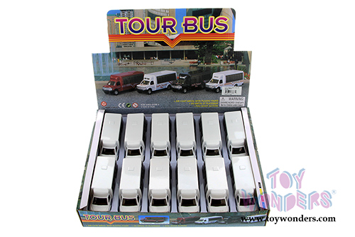 Tour Bus (5" diecast model car, White) 9808DW