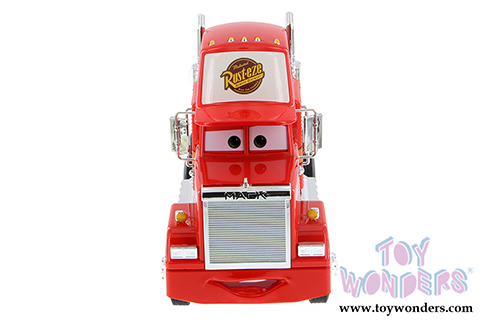Jada Toys - Metals Die Cast | Disney Pixar "Cars" Mack Trailer (1/24 diecast model toy, Red) 98356