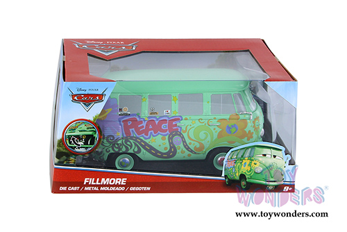 Jada Toys - Disney Pixar CARS | Fillmore (1/24 diecast model toy, Green) 98202