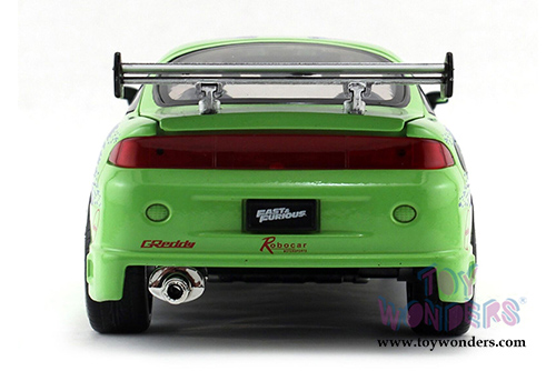 Jada Toys Fast & Furious - Brian's Mitsubishi Eclipse Hard Top (1995, 1/24 scale diecast model car, Lime Green) 98205DP1