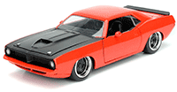 Jada Toys Bigtime Muscles - Plymouth Barracuda Hard Top (1973, 1/24 scale diecast model car, Asstd.) 98244DP1