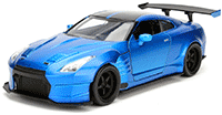 Show product details for Jada Toys Fast & Furious - Brian's Nissan Ben Sopra GT-R Hard Top (1/24 scale diecast model car, Candy Blue) 98247DP1