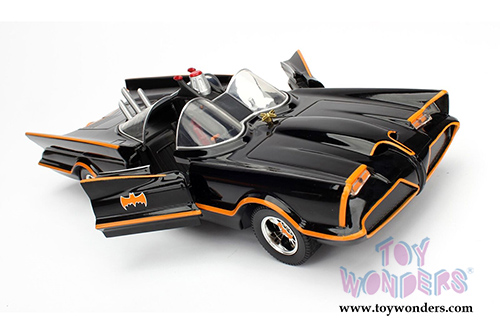 Jada Toys - Metals Die Cast | 1966 Classic TV Series Batmobile™ (1/24, diecast model car, Black) 98262