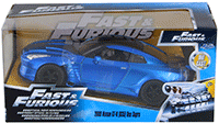 Jada Toys Fast & Furious - Brian's Nissan Ben Sopra GT-R Hard Top (1/24 scale diecast model car, Candy Blue) 98271WA1