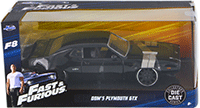 Jada Toys Fast & Furious - Dom's Plymouth GTX Hard Top (1/24 scale diecast model car, Black) 98292