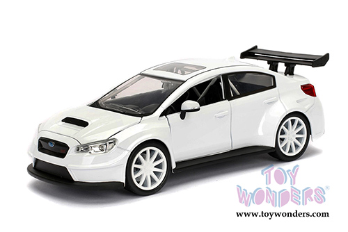 Jada Toys Fast & Furious - Mr. Little Nobody's Subaru WRX STI Fast & Furious F8 "The Fate of the Furious" Movie (1/24 scale diecast model car, Glossy White) 98435