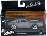 Show product details for Jada Toys Fast & Furious - Dom's Ice Charger F8 "The Fate of the Furious" Movie (1/32 scale diecast model car, Bare Metal) 98299