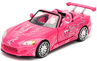 Show product details for Jada Toys Fast & Furious - Suki's Honda S2000 Convertible (2001, 1/24 scale diecast model car, Pink) 98348