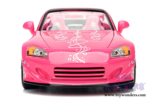 Jada Toys Fast & Furious - Suki's Honda S2000 Convertible (2001, 1/24 scale diecast model car, Pink) 98348