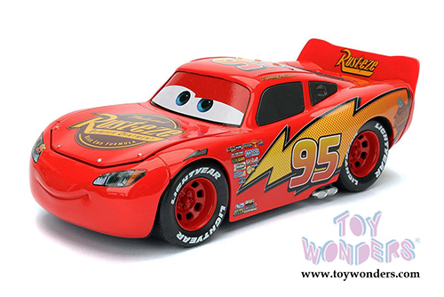 Jada Toys - Disney Pixar CARS | Lightning McQueen (1/24 diecast model toy, Red) 98352