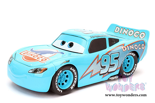 Jada Toys - Disney Pixar CARS | DINOCO Lightning McQueen (1/24 diecast model toy, Turquoise) 98353