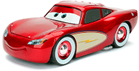 Show product details for Jada Toys - Disney Pixar CARS | Cruising Lightning McQueen (1/24 diecast model toy, Red) 98354