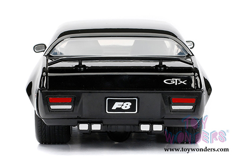 Jada Toys Fast & Furious - Dom's Plymouth GTX Hard Top (1/24 scale diecast model car, Black) 98428