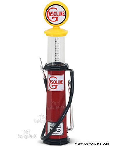 Yatming - Cylinder Gas Pump Gasoline (1/18 scale diecast model, Red) 98622