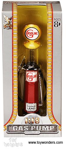 Yatming - Cylinder Gas Pump Gasoline (1/18 scale diecast model, Red) 98622