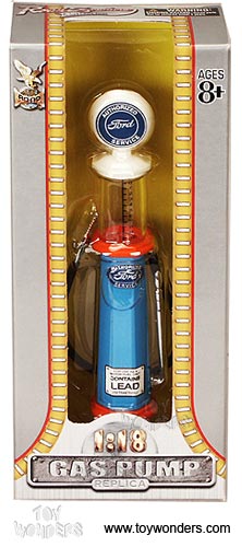 Yatming - Cylinder Gas Pump Ford (1/18 scale diecast model, Blue) 98632