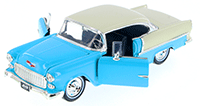 Show product details for Jada Toys Showroom Floor - Chevy® Bel Air® Hard Top (1955, 1/24 scale diecast model car, Asstd.) 98888D