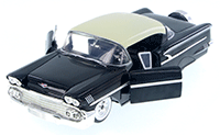 Show product details for Jada Toys Showroom Floor - Chevy® Impala™ Hard Top (1958, 1/24 scale diecast model car, Asstd.) 98897D