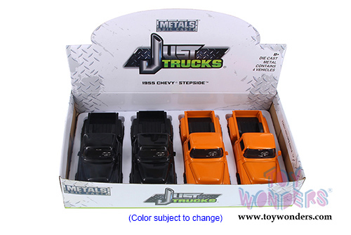 Jada Toys - Metals Die Cast Just Trucks | Chevy® Stepside™ Pick Up (1955, 1/24 scale diecast model car, Asstd.) 99042DP1