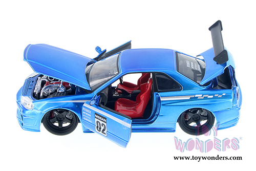 Jada Toys - Metals Die Cast | JDM Tuners™ Nissan Skyline GT-R Hard Top (2002, 1/24, diecast model car, Asstd.) 99113WA1