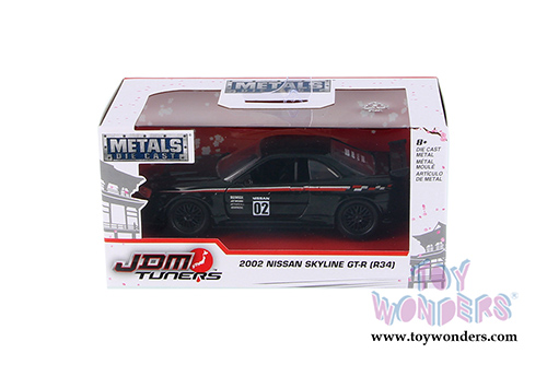 Jada Toys - Metals Die Cast | JDM Tuners™ Nissan Skyline GT-R Hard Top (2002, 1/32, diecast model car, Asstd.) 99136WA1