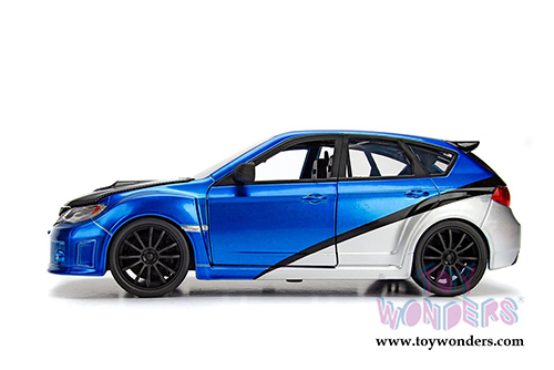 Jada Toys Fast & Furious - Brian's Subaru Impreza WRX STI (1/24 scale diecast model car, Blue/Silver) 99514/4
