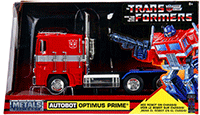 Show product details for  Jada Toys - Hollywood Rides | TRANSFORMERS G1 Autobot Optimus Prime® Truck (1/24, diecast model car, Red w/Blue) 99524