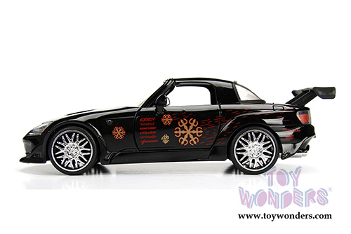 Jada Toys Fast & Furious - Johnny's Honda S2000 Hard Top (1/24 scale diecast model car, Black) 99557