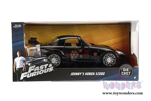 Jada Toys Fast & Furious - Johnny's Honda S2000 Hard Top (1/24 scale diecast model car, Black) 99541