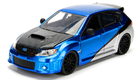 Show product details for Jada Toys Fast & Furious - Subaru Impreza WRX STI Fast & Furious F8 "The Fate of the Furious" Movie (2012, 1/24 scale diecast model car, Candy Blue) 99560