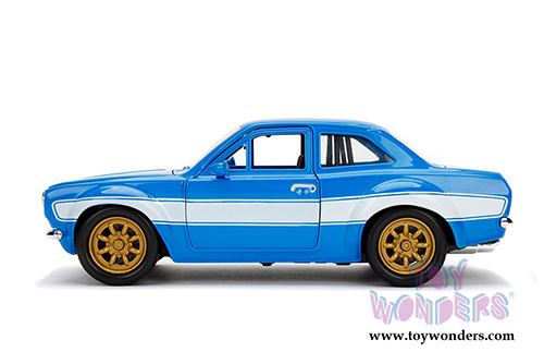 Jada Toys Fast & Furious - Brian's Ford Escort RS2000 MKI Hard Top (1/24 scale diecast model car, Blue) 99572/4