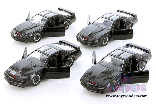 Jada Toys - Metals Die Cast - Hollywood Rides | Knight Rider K.I.T.T.™ Pontiac® Firebird® Trans Am (1982, 1/32 scale diecast model car, Black) 99799