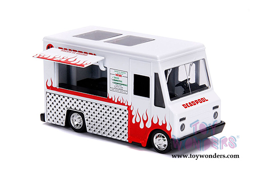 Jada Toys - Metals Die Cast | Deadpool™ Taco Truck (1/32, diecast model car, White) 99800